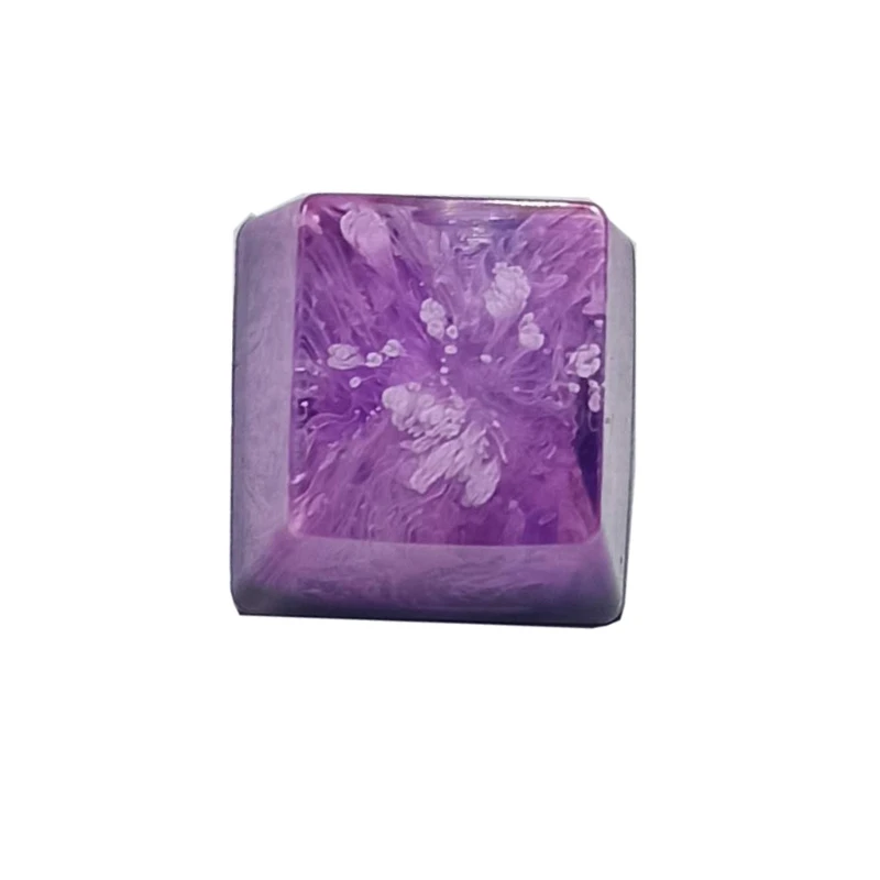 

Handmade Customized OEM R4 Profile Resin Keycap for Cherry MX Switches Mechanical Keyboard RGB Snowflake Resin Keycap