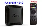 20 шт., ТВ-приставка X96Q 4K Allwinner H313, Android 10,0, четырехъядерный процессор, 1 ГБ, 8 ГБ, 2 ГБ, 16 ГБ, 2,4 ГБ, Wi-Fi, Netflix, Youtube, H.265, умный медиаплеер