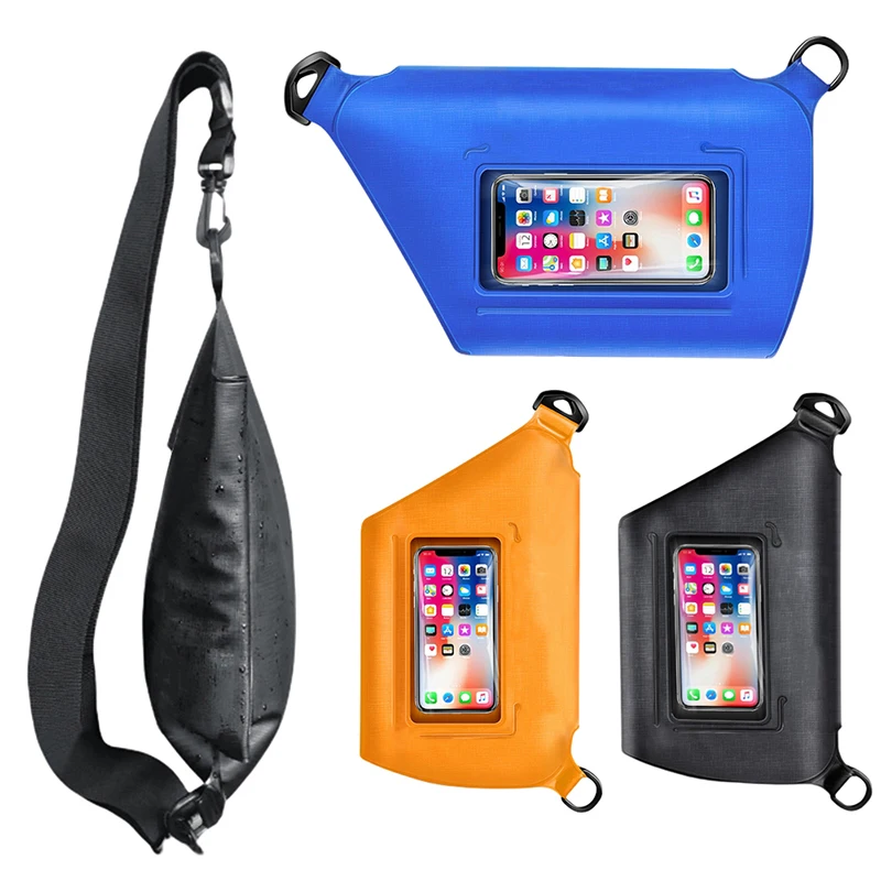 

Durable Waterproof Material Riding Bag Touch Screen Waterproof Mobile Phone Bag Fashion Sports Messenger Bag