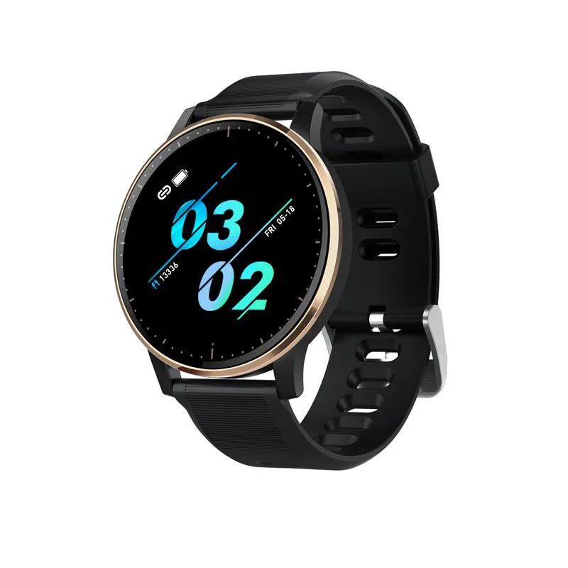 gold black Lerbyee смарт-браслет Q20 Bluetooth монитор сердечного ритма управление музыкой умный Браслет цветной экран вызов умный Браслет для занятий спортом - Цвет: gold black