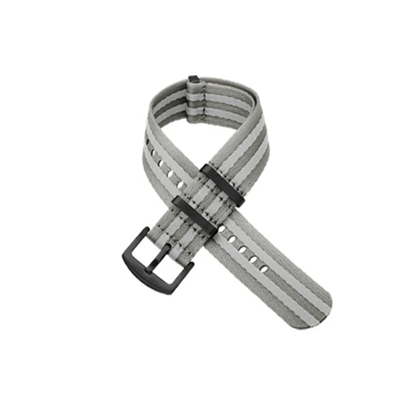 silver-gray-silver Высокое качество, 20 мм, 22 мм, нейлоновый ремень безопасности, ремешок для наручных часов Nato, ремешок для военных часов James Bond, сменные Ремешки для наручных часов# C - Цвет ремешка: silver-gray-silver