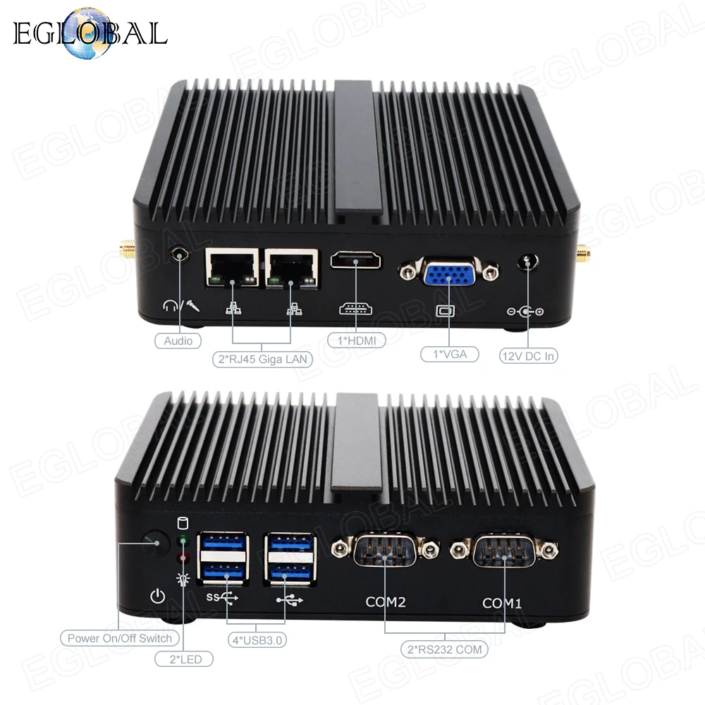 Материнская плата EGLOBAL x86 процессор Celeron M4 J4105 J4215 N4100 Intel NUC pc безвентиляторный