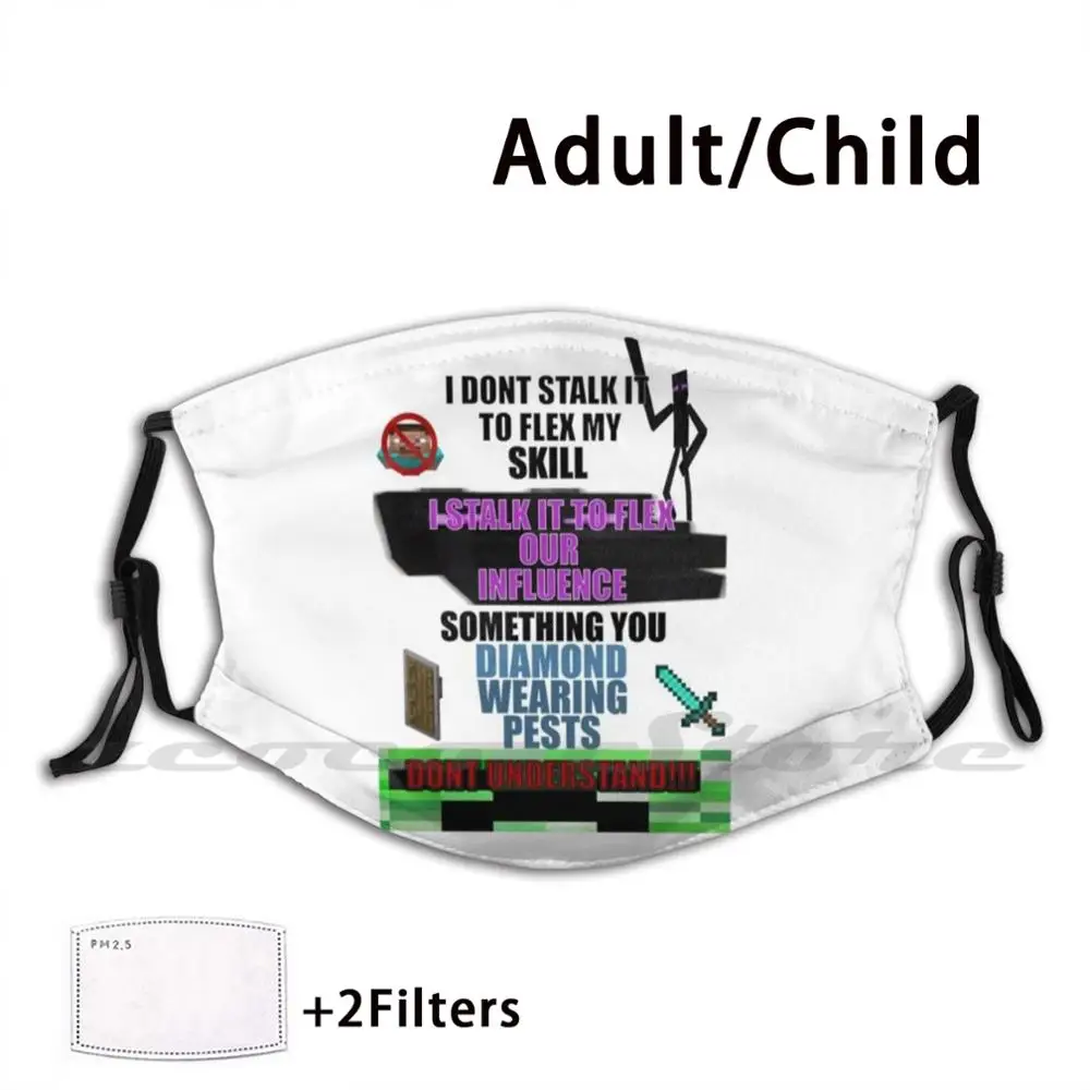 

Our Influence Custom Pattern Washable Filter Pm2.5 Adult Kids Mask Ender Dragon