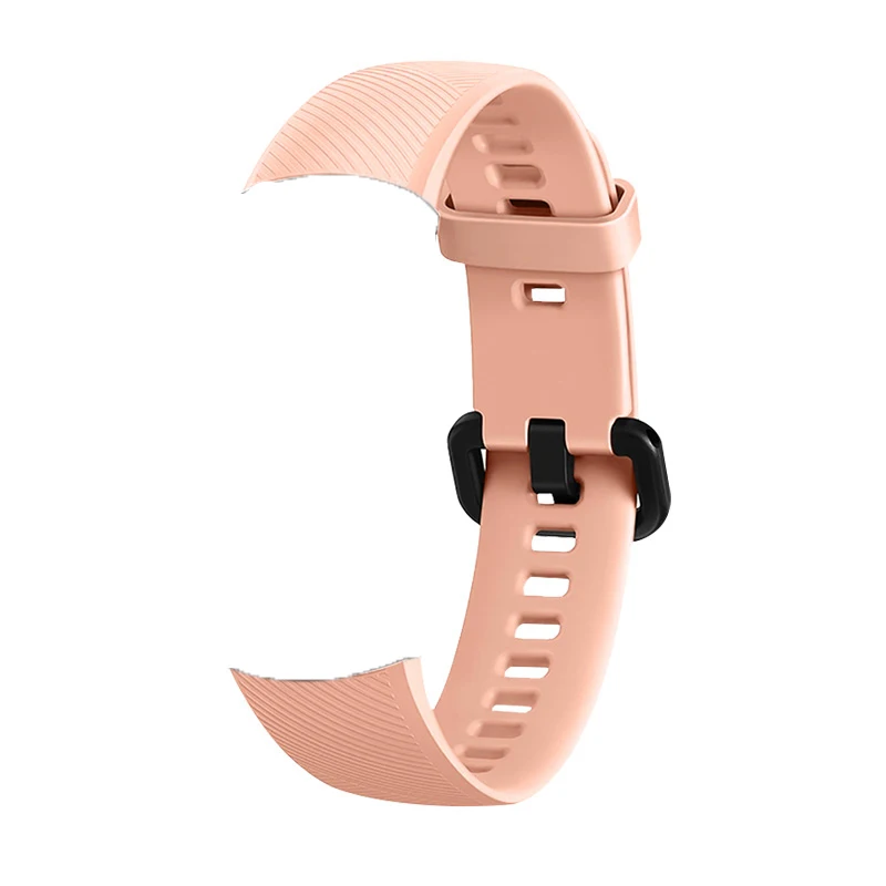 light orange Силиконовый браслет для huawei honor Band 5 Смарт-браслет Amoled Band для honor band 5 глобальная версия Correa honor band 4 - Цвет: light orange