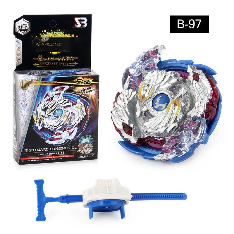 

Burst B-97 кошмар Longinus.Ds прядильный механизм с пусковым устройством металлические Fusion Fafnir лезвие гироскоп игрушки для детей, носки для мальчико...