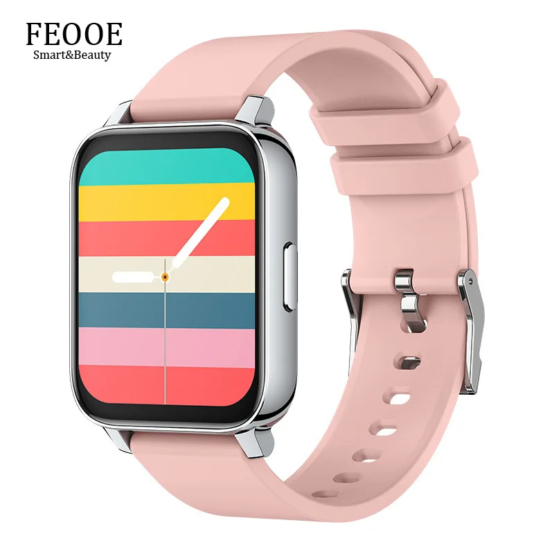 

FEOOE Smart Watch P36 Fitness Tracker Smart Watch Man Woman Heart Rate Blood Pressure Monitoring IP67 Waterproof 1.69 Inch YD