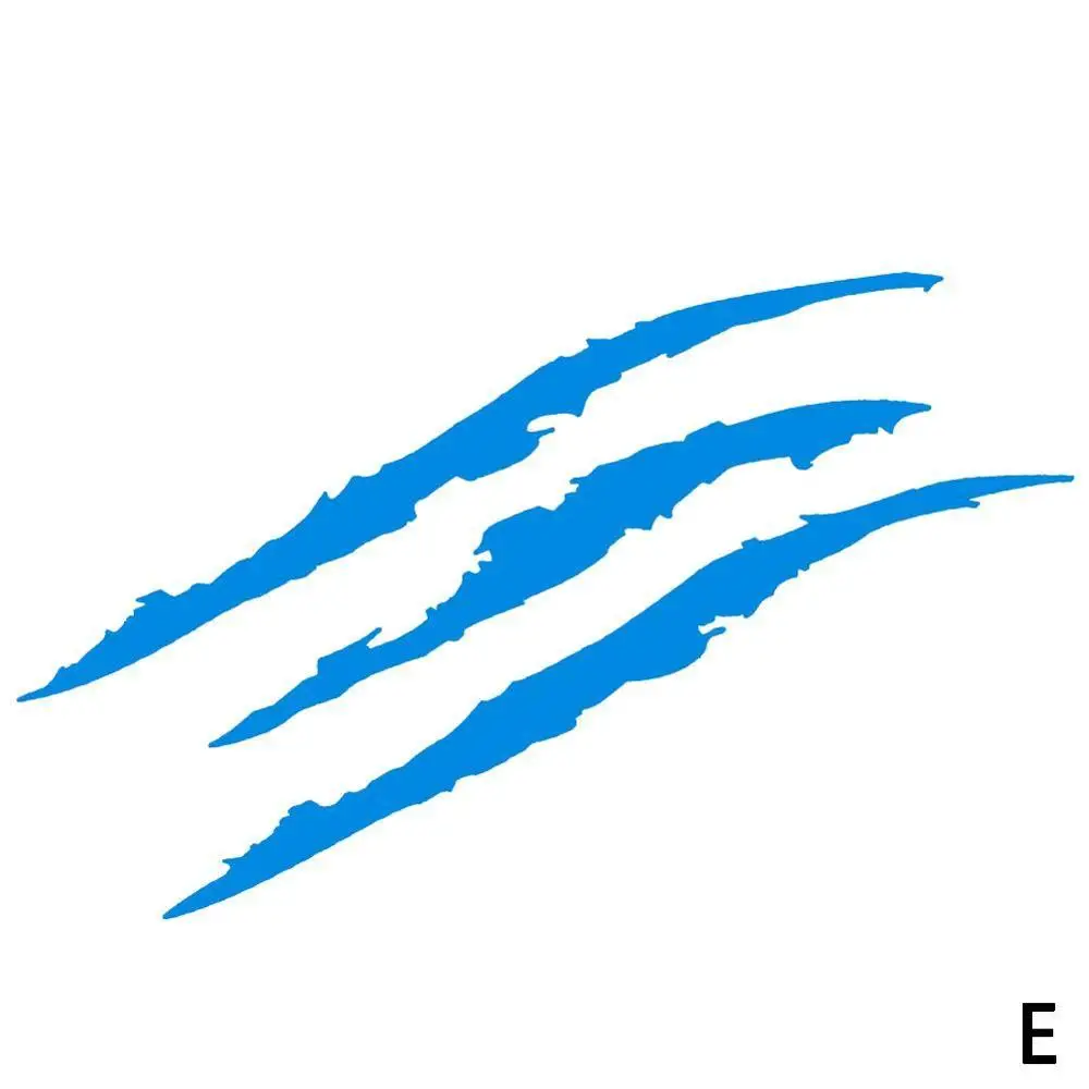 Синий 40 см X 12 см Автомобильная наклейка светоотражающая полоска от царапин коготь метки авто фары украшения виниловые наклейки на автомобиль - Название цвета: Синий