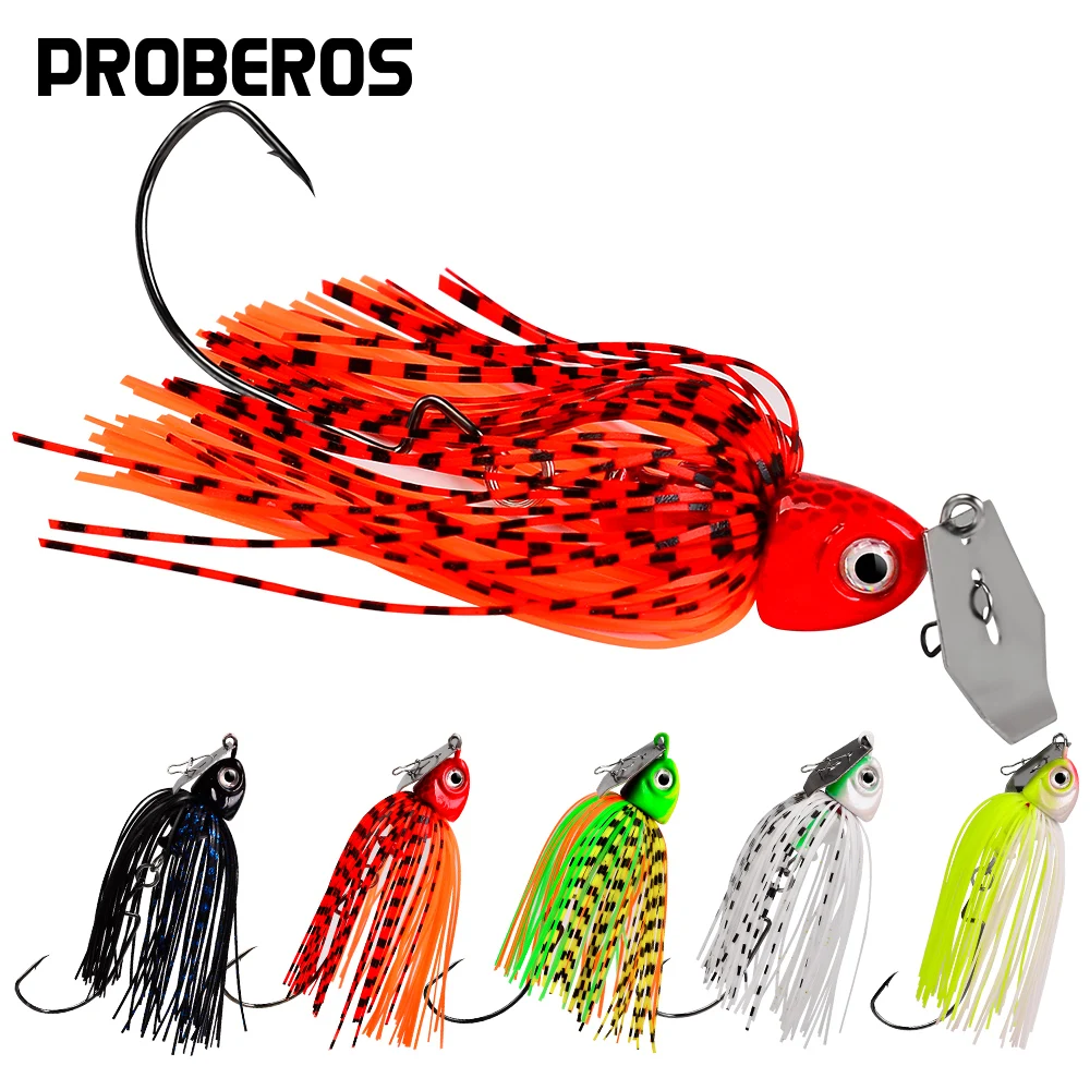 

PROBEROS 6PCS Spinnerbait Spoon 12-15-20-25g Fishing Lures Metal Jig Spinner Isca Artificial Hard Baits Wobblers Swimbait Pesca