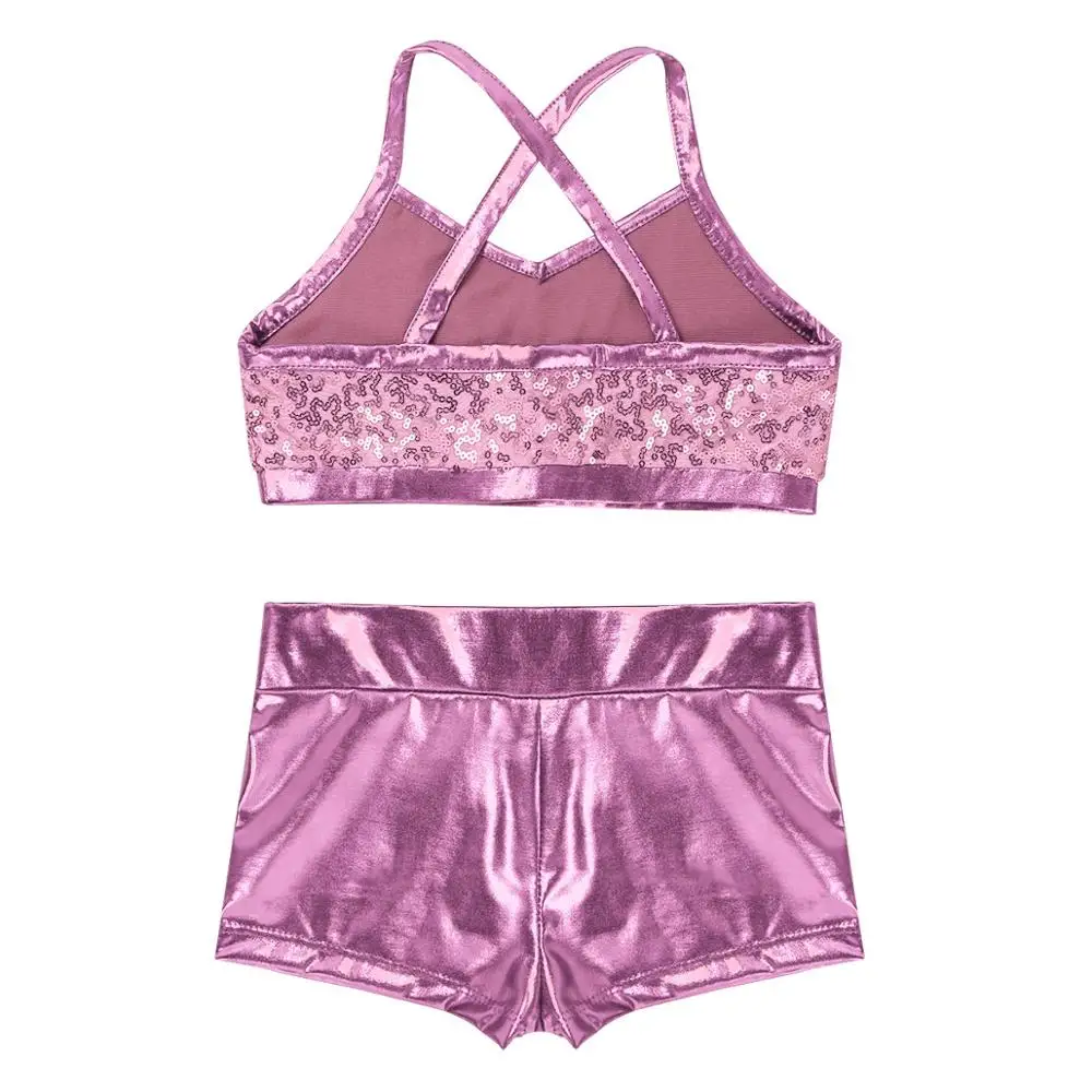 Детские гимнастические балетные танцевальные костюмы для спортзала купальник