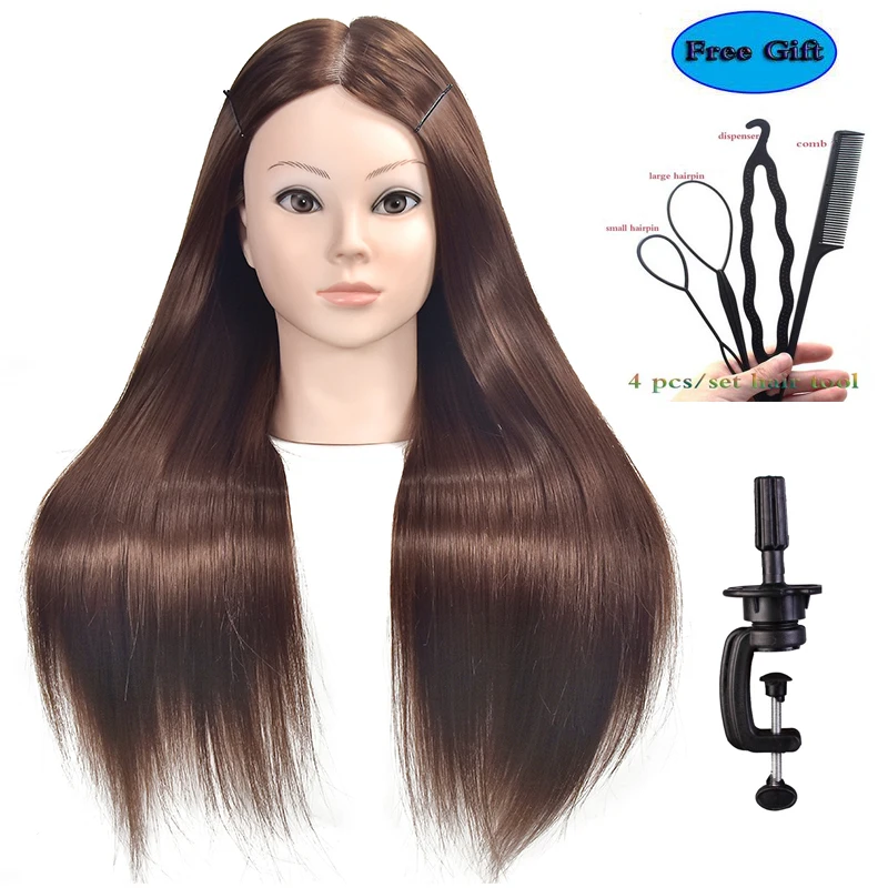 

Голова-манекен для тренировки светлых волос, 65 см