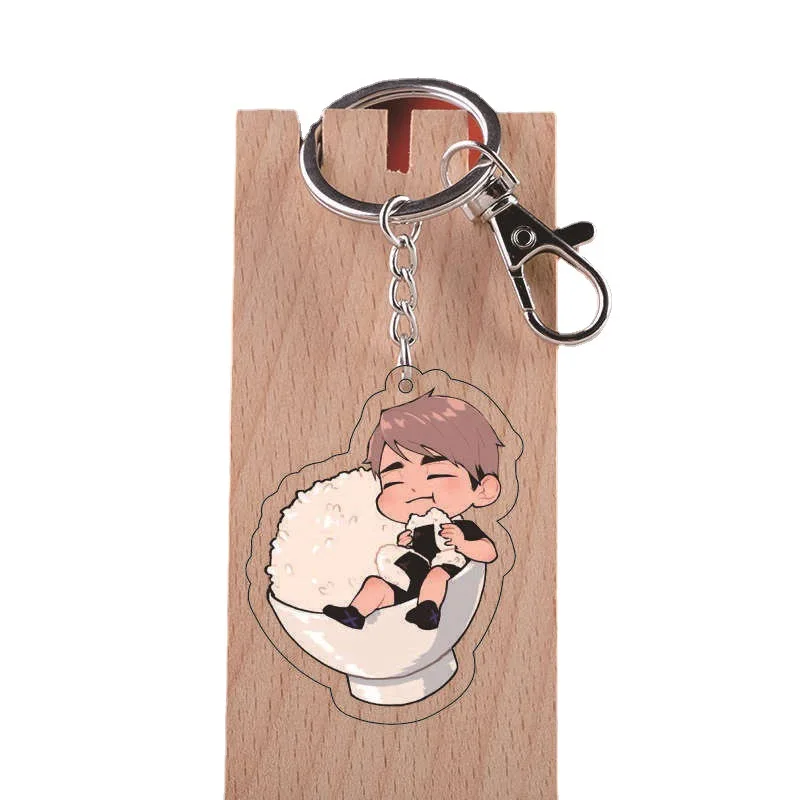 Аниме Haikyuu! Акриловый брелок с подвеской в виде фигурок для ключей волейбола