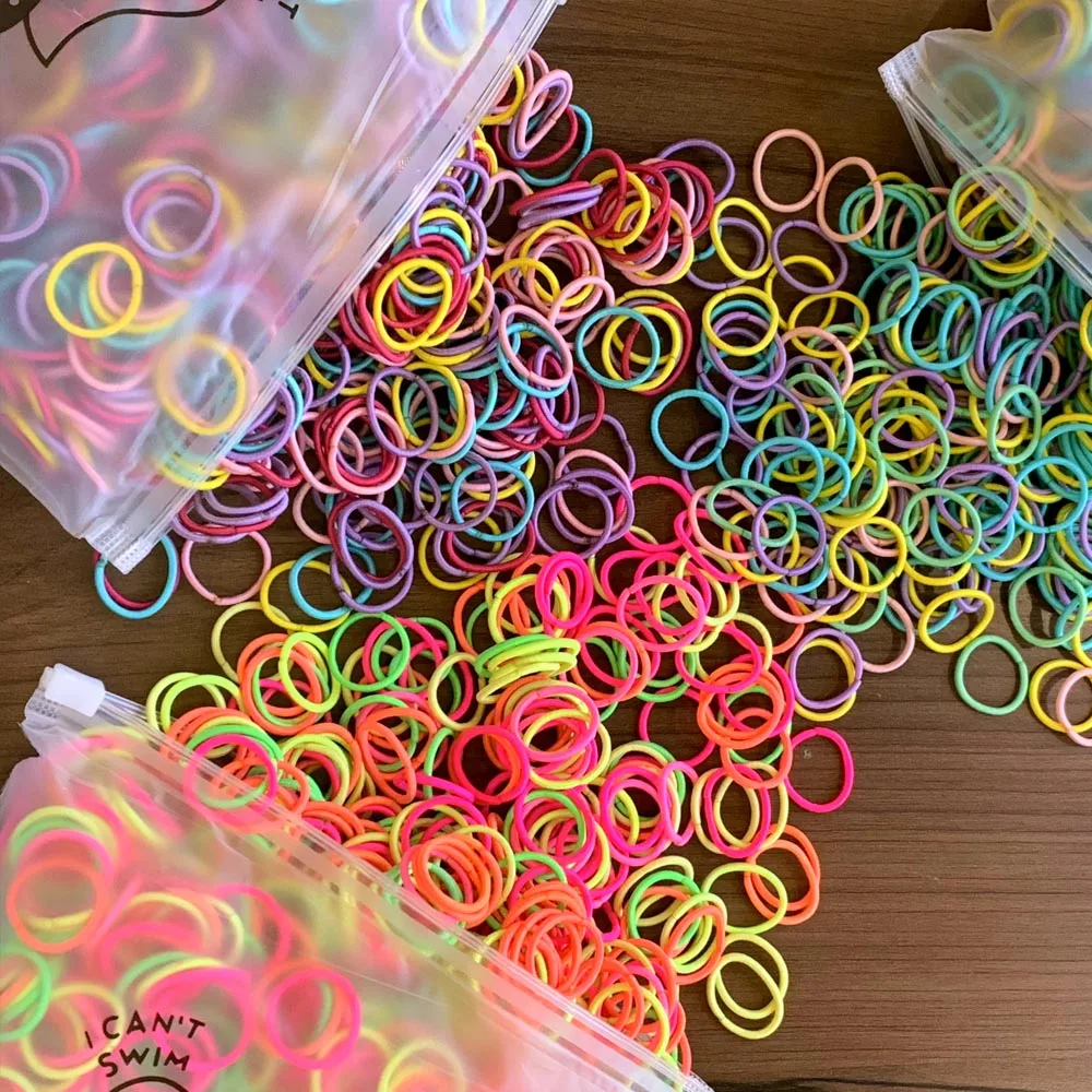 Ful Small 2cm Baby Girls Hair Bands Elastic Rubber Bands Kid Hair Ties Ponytail Holder Headbands Hair Accessories