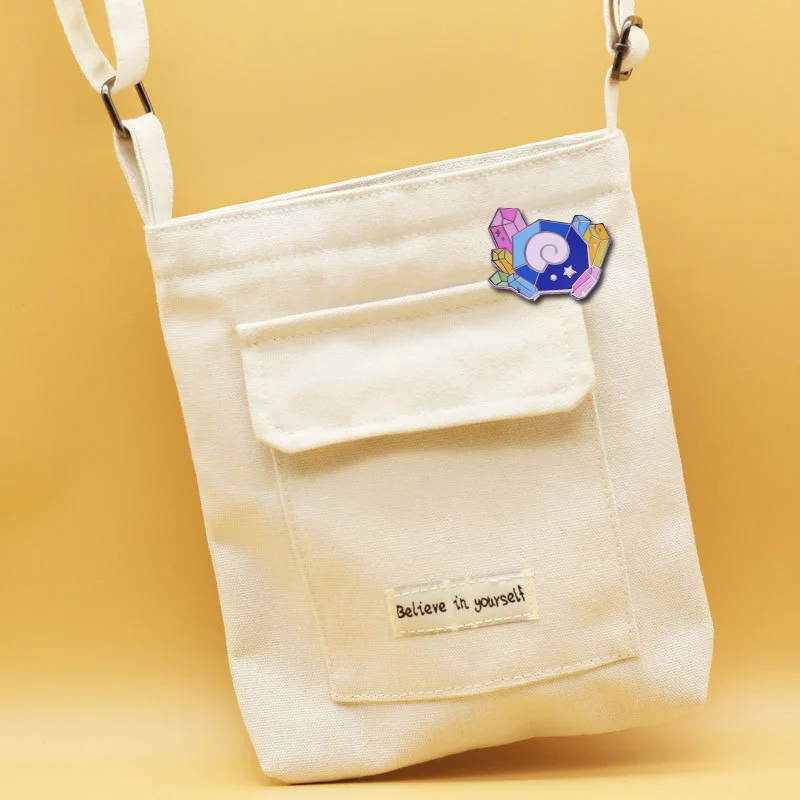 Эмалированная булавка из ископаемых камней и драгоценных | Украшения аксессуары