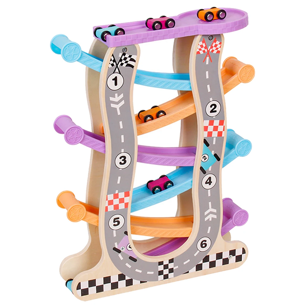 

1 / Set Colorful Wooden Ramp Track Racing Car Development Vehicle J
