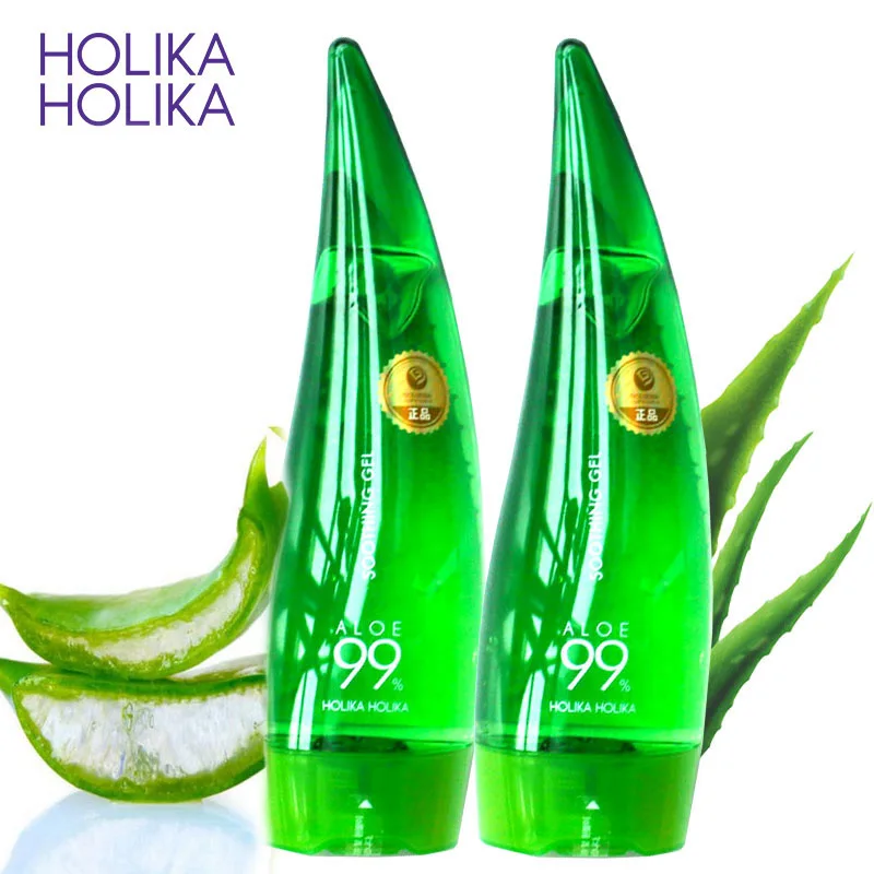 Holika 99% Aloe успокаивающий гель с экстрактом алоэ вера против морщин акне лечение