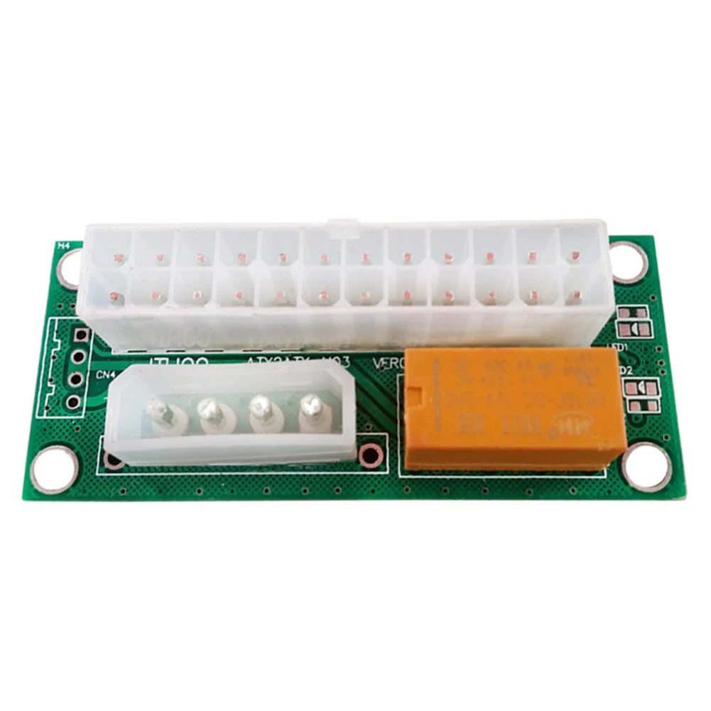 

Dual PSU Power Supply Sync Adapter Connector Add2psu ATX 24Pin to 4in Molex Synchronous Connector Riser Cable Miner Mining Hot