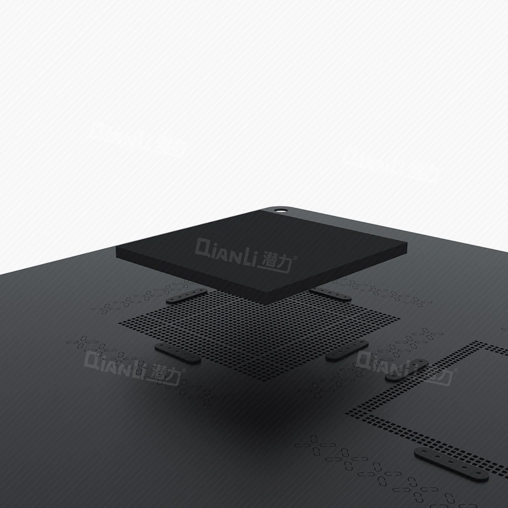QIANLI iBlack 3D BGA Stencil A7 A8 A9 A10 A11 CPU RAM For iPhone 5S 6G 6Plus 6S 6SP 7 7P 8 8P Layer Reball IC Steel Mesh Tin Net |