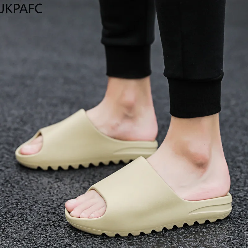 

Summer Men Slides Lightweight Cool Beach Slippers Slide Bone Fish Mouth Flip Flops Women Sandals Soft EVA Sneakers Couple 35-46