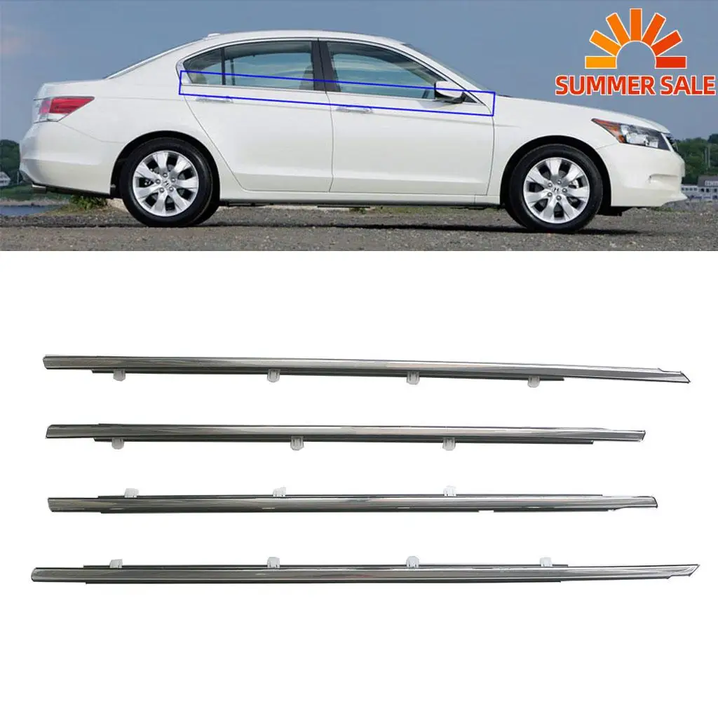 

For Honda Accord 2008 2009 2010 2011 2012 Weatherstrip Belt Outside Window Door Weather Strip Rain Water Dust Seal Molding Trim