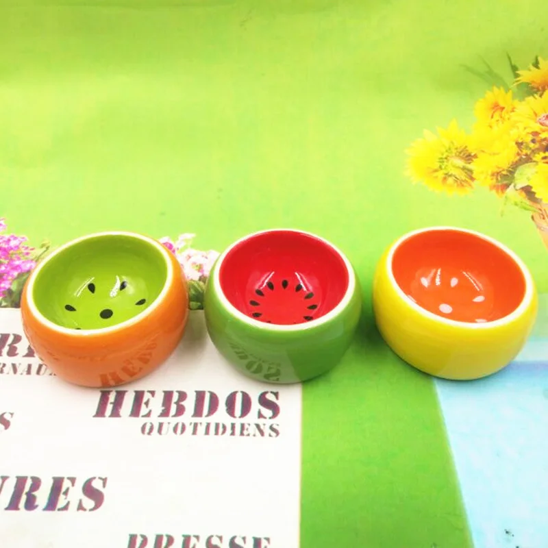 Полукупольная керамическая миска для маленьких домашних животных чтобы не