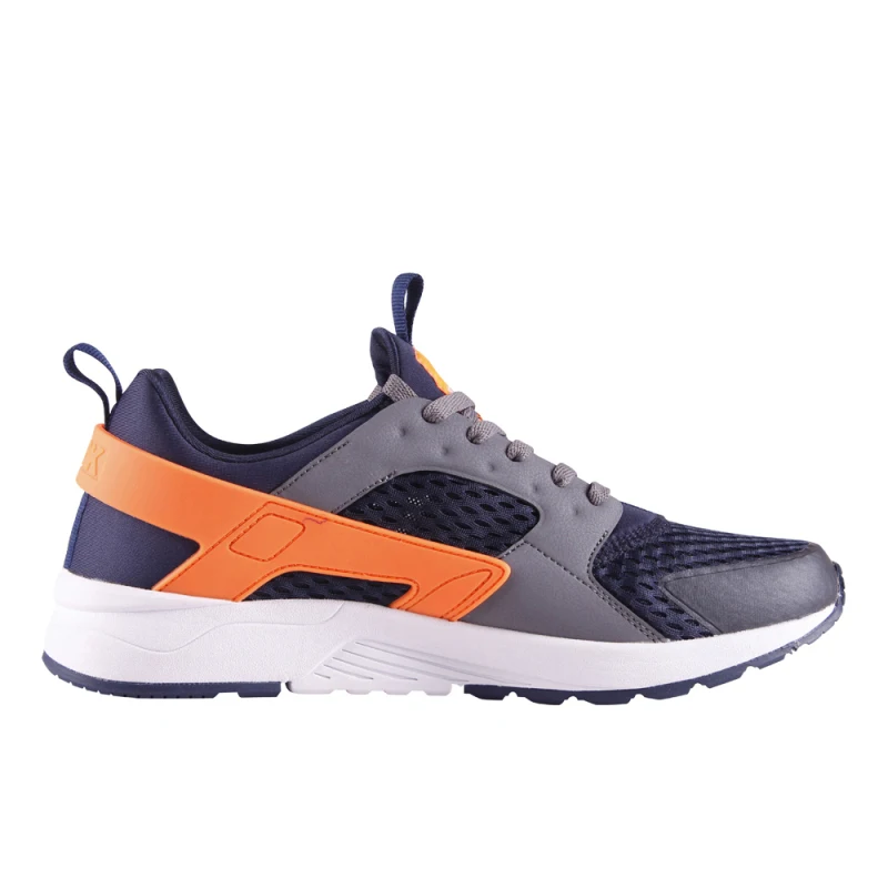 gray and Orange Мужские кроссовки для бега, зимние уличные кроссовки, легкая повседневная обувь с дышащей сеткой, спортивная обувь для фитнеса и бега - Цвет: gray and Orange