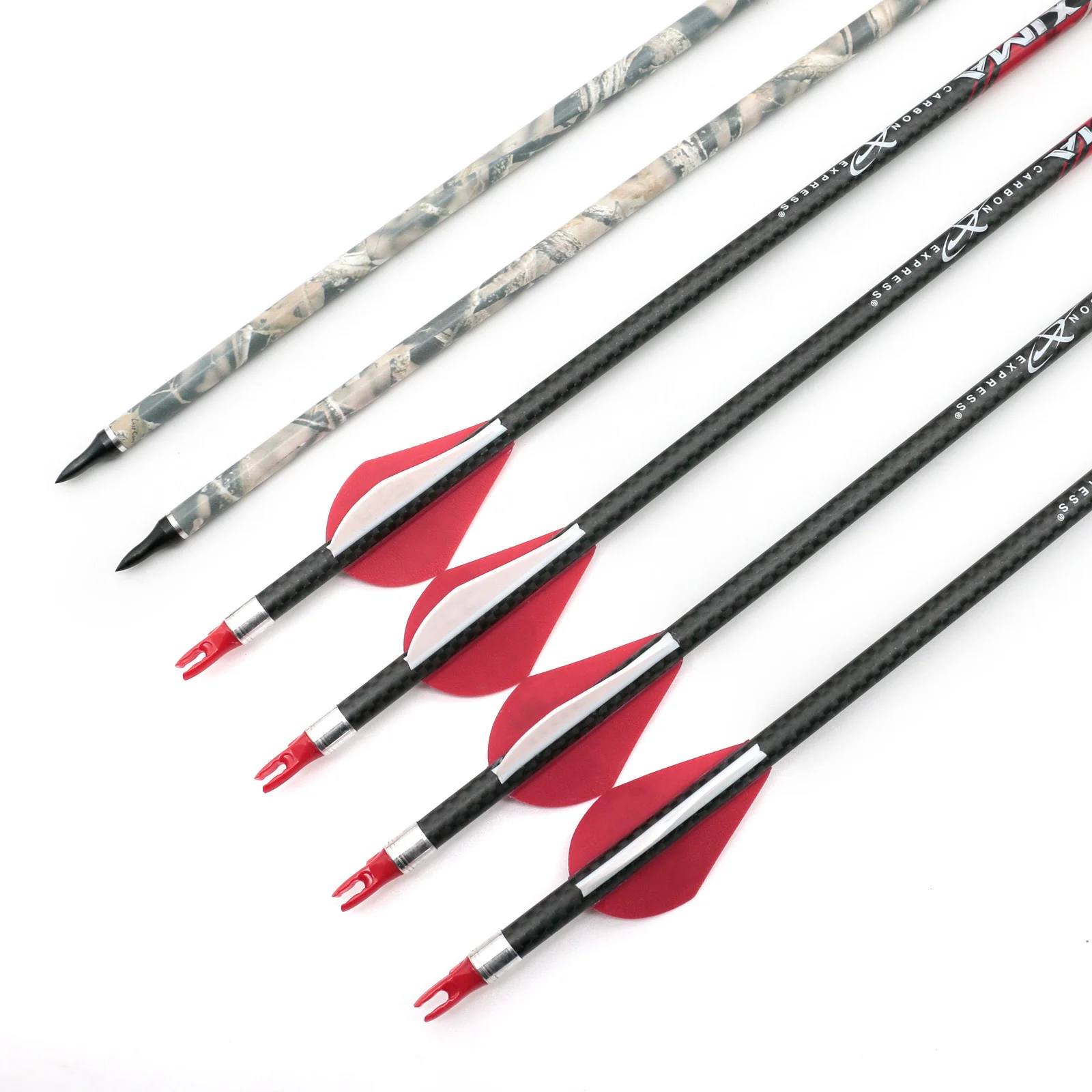 Стрелы из чистого карбона для стрельбы лука 32 дюйма 250 диаметр 7 8 мм со сменным