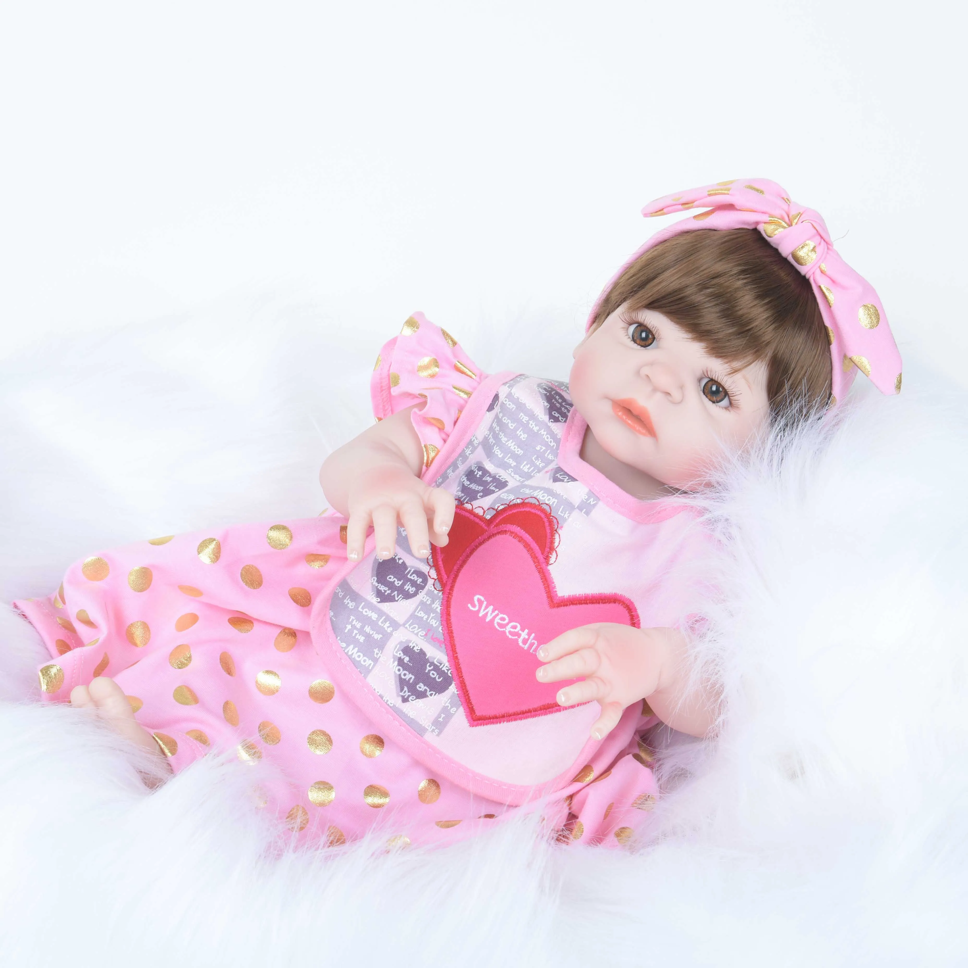 22 &quot55 см полностью виниловый мягкий силиконовый Bebe Reborn Baby Doll игрушки для детей