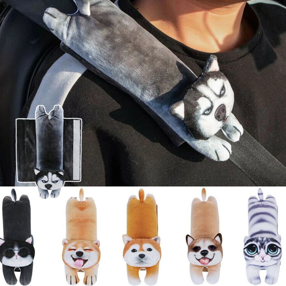 Милый корги автомобильный ремень безопасности подушка для шеи подголовник