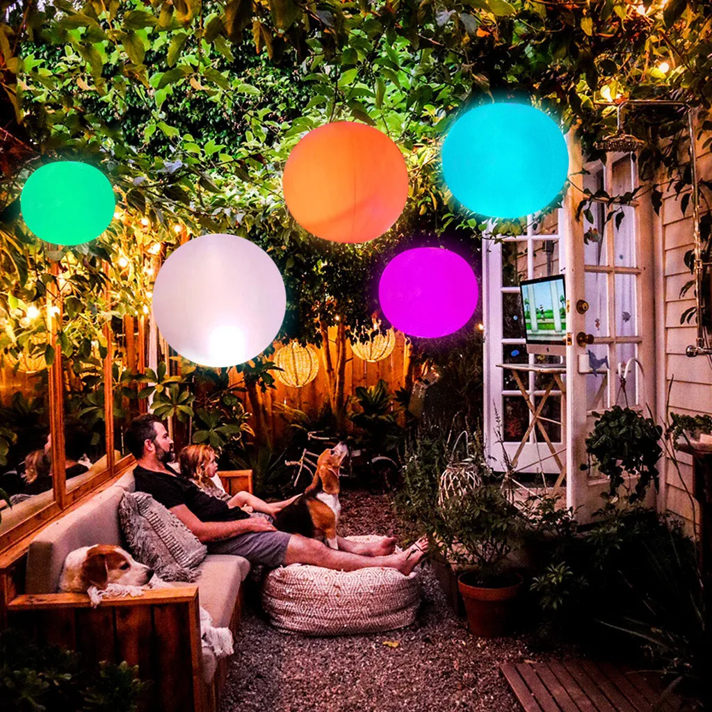 13 Colors Glowing Ball Outdoor Inflatable Led Water Filled Bubble Blow Up Balloon Toy Party Game Summer Gift 5W3 | Спорт и