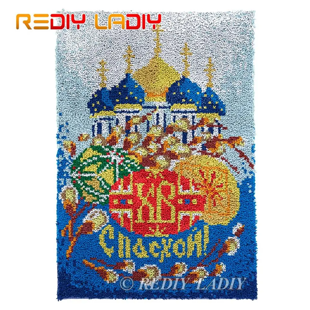 Крюк с защелкой ковер на не сужающемся книзу массивном гобелен пряжей Наборы DIY