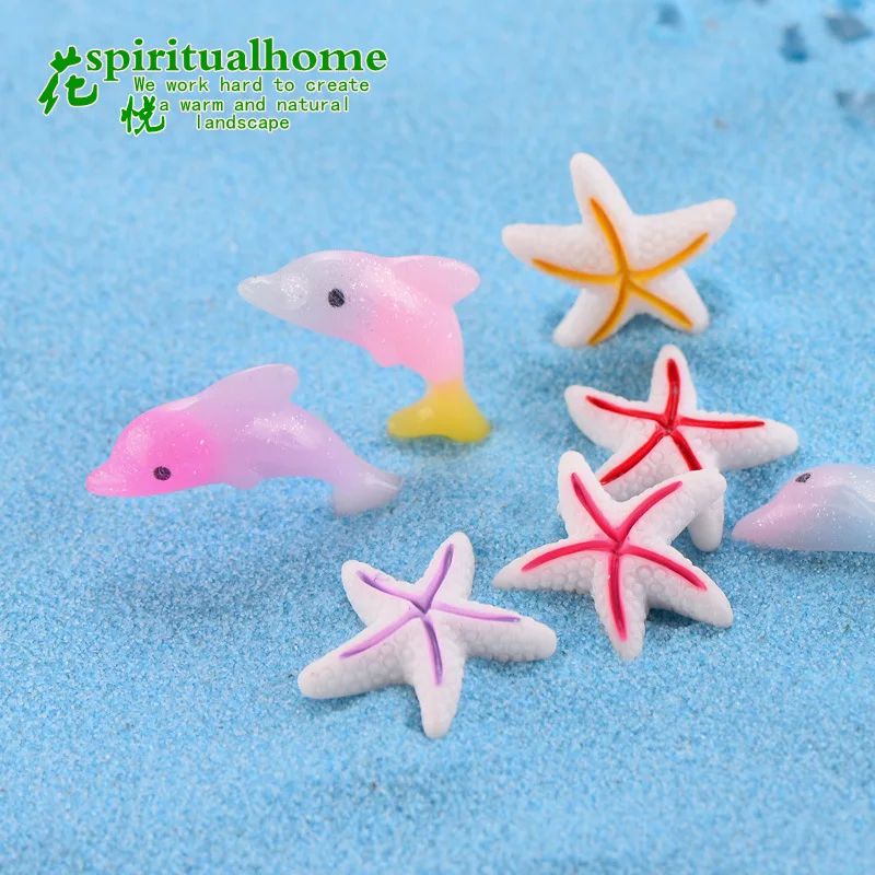 Красочная модель морской звезды дельфин морская рыба звезда маленькая статуя