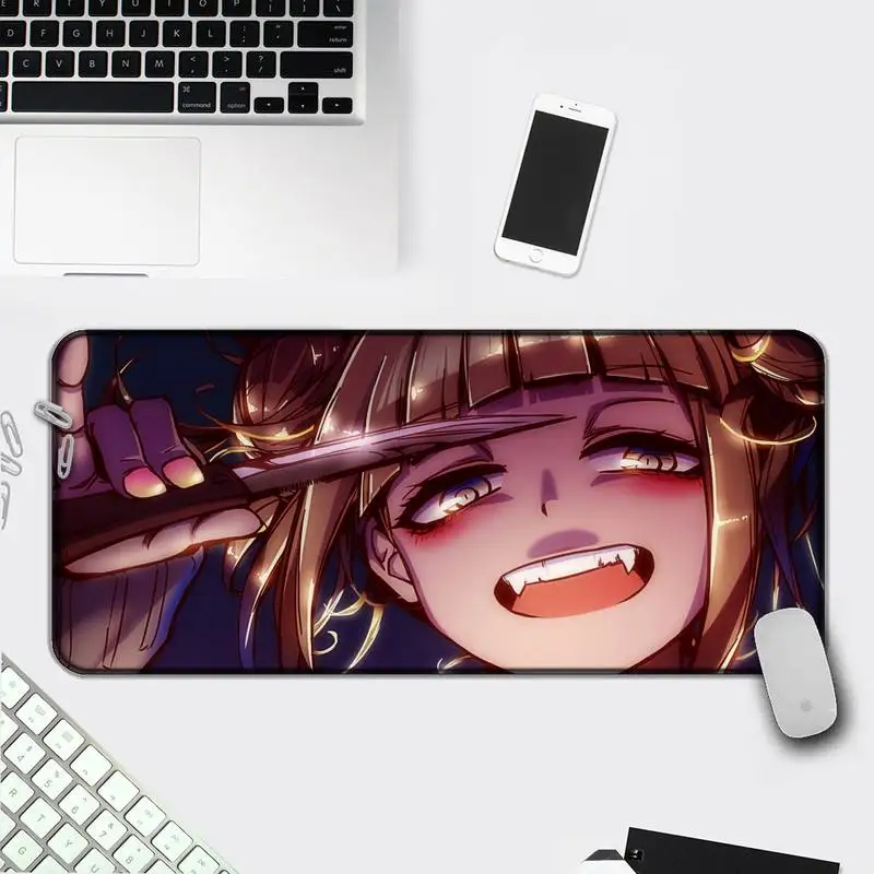 

Anime Himiko Toga Silicone large/small Pad to Mouse Game Computer Gaming Mousepad Anti-slip Natural Rubber with Locking Edge