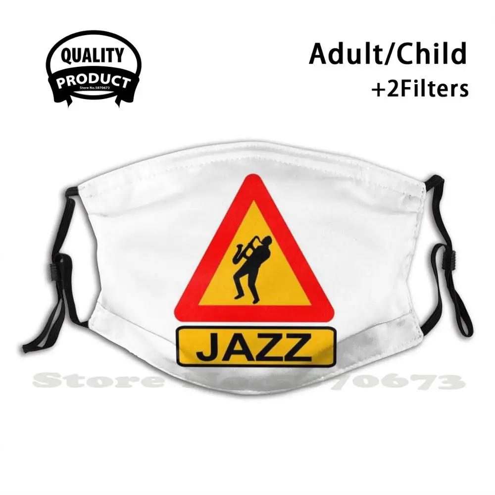 Многоразовая маска для рта Jazz Sign крутые смешные маски музыкант музыка саксофон