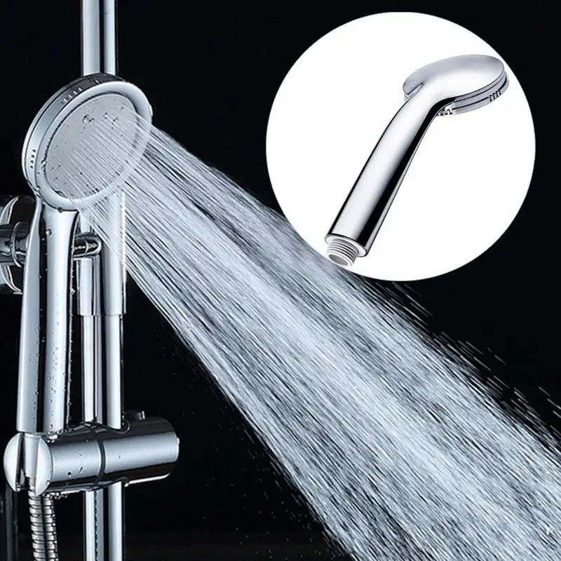 

Shower Head Bath Sprayer Silver ABS Chrome Finished Water Rainfall Hotel Universal Bathroom Top Shower Nozzle Modern Handheld