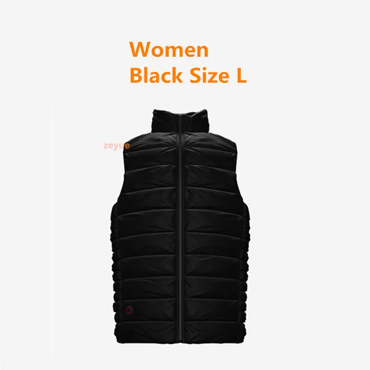 Women Black L Xiaomi Cottonsmith Графеновый умный терморегулирующий пуховый жилет с 4 передачами для мужчин и женщин, теплая одежда - Цвет: Women Black L