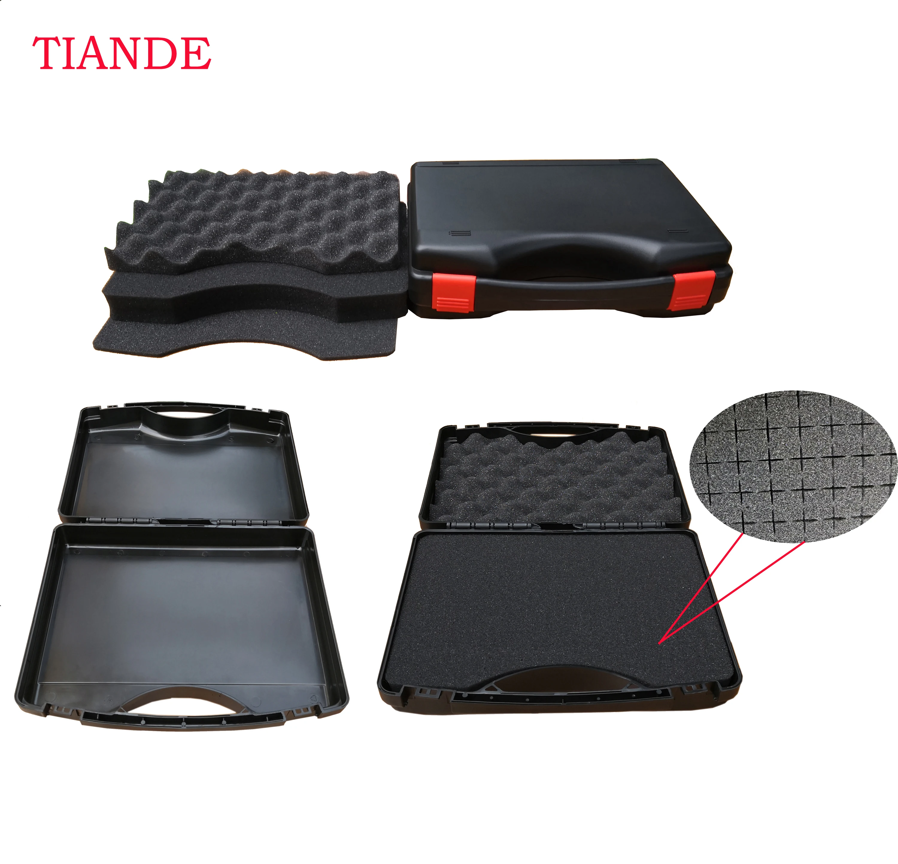 plastic tool case suitcase toolbox impact resistant waterproof safety case equipment camera case with pre cut foam shipping free free global shipping