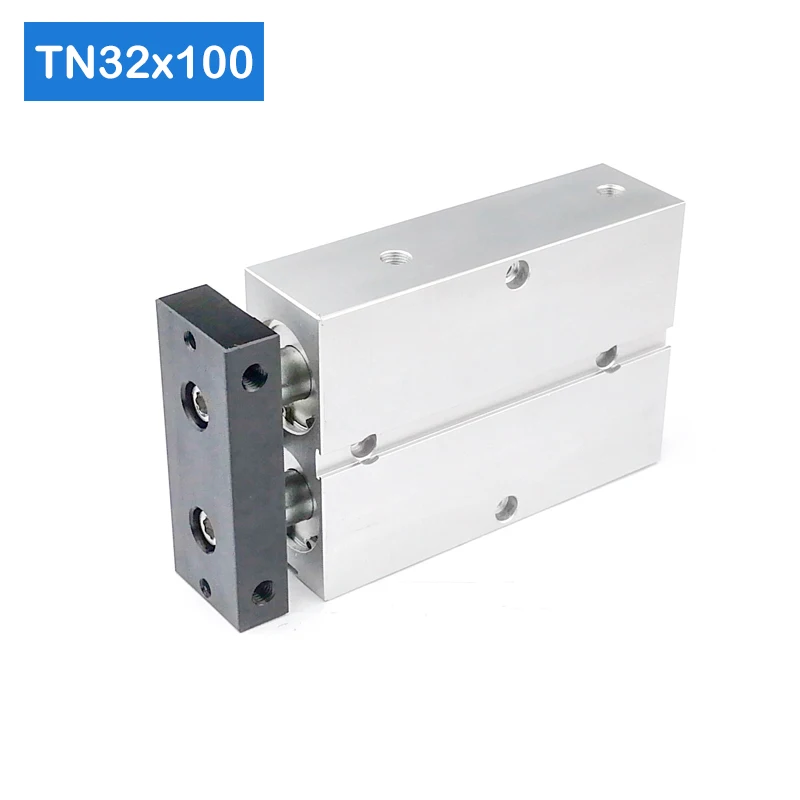 

TN32 * 100-S Бесплатная доставка 32 мм Диаметр отверстия 100 мм ход компактные Воздушные цилиндры TN32X100-S Двойное действие пневматический цилиндр