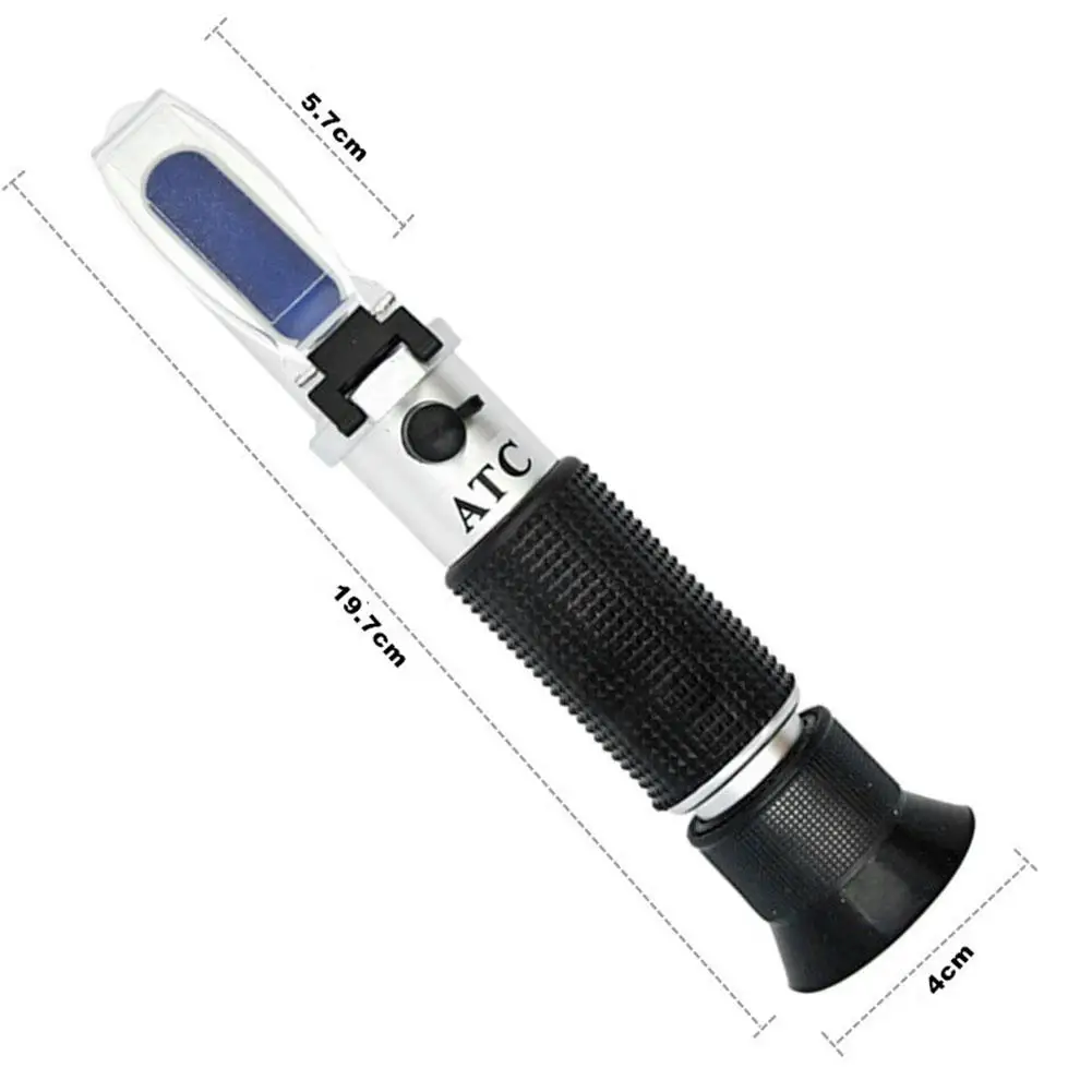 

Accurate Handheld Alcohol Tester Set Metal Ethanol Refractometer Beer Liquor Sugar Wine Concentration Meter Detection