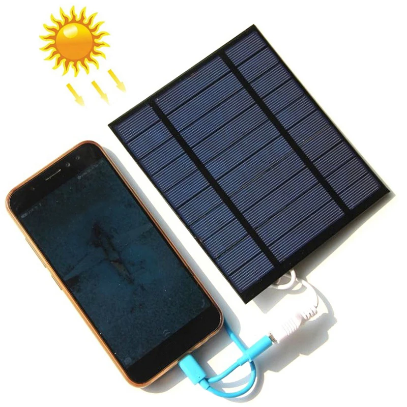 5V 2 5 W USB солнечная панель портативное наружное солнечное зарядное устройство