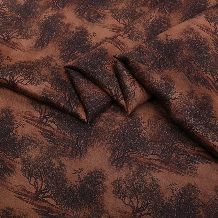 

Pearl Satin Fragrant Cloud Gauze Fabric Cloth Real Digital Printing Cheongsam Dress Real Fabric Mulberry Silk