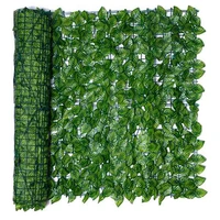 hot yo 0 5x3 m wall plant fence leaves artificial faux ivy leaf privacy fence screen decor panels hedge