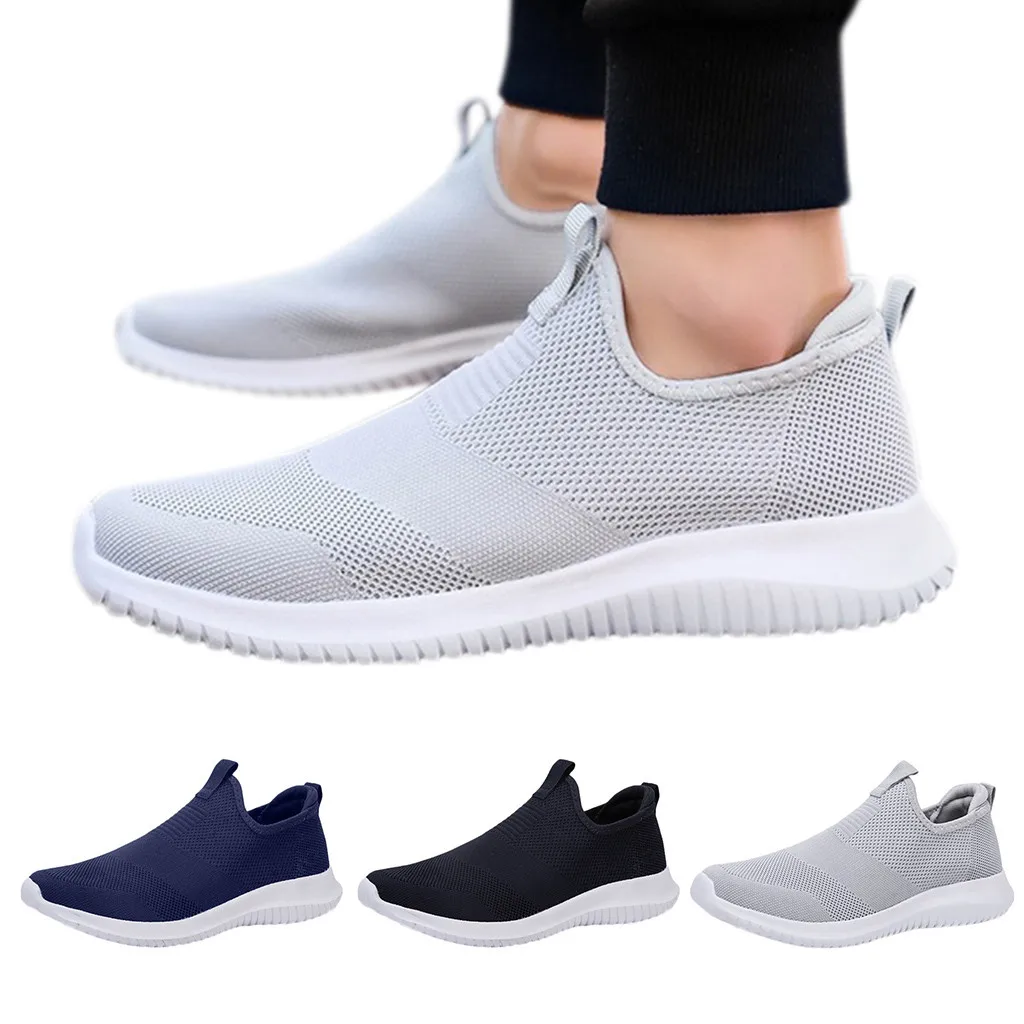 

SAGACE Leisure Sneakers Men 2019 Comfortable Mesh Beathing Sneakers Shoes casual shoes men Solid Unisex Zapatos Hombre fashion