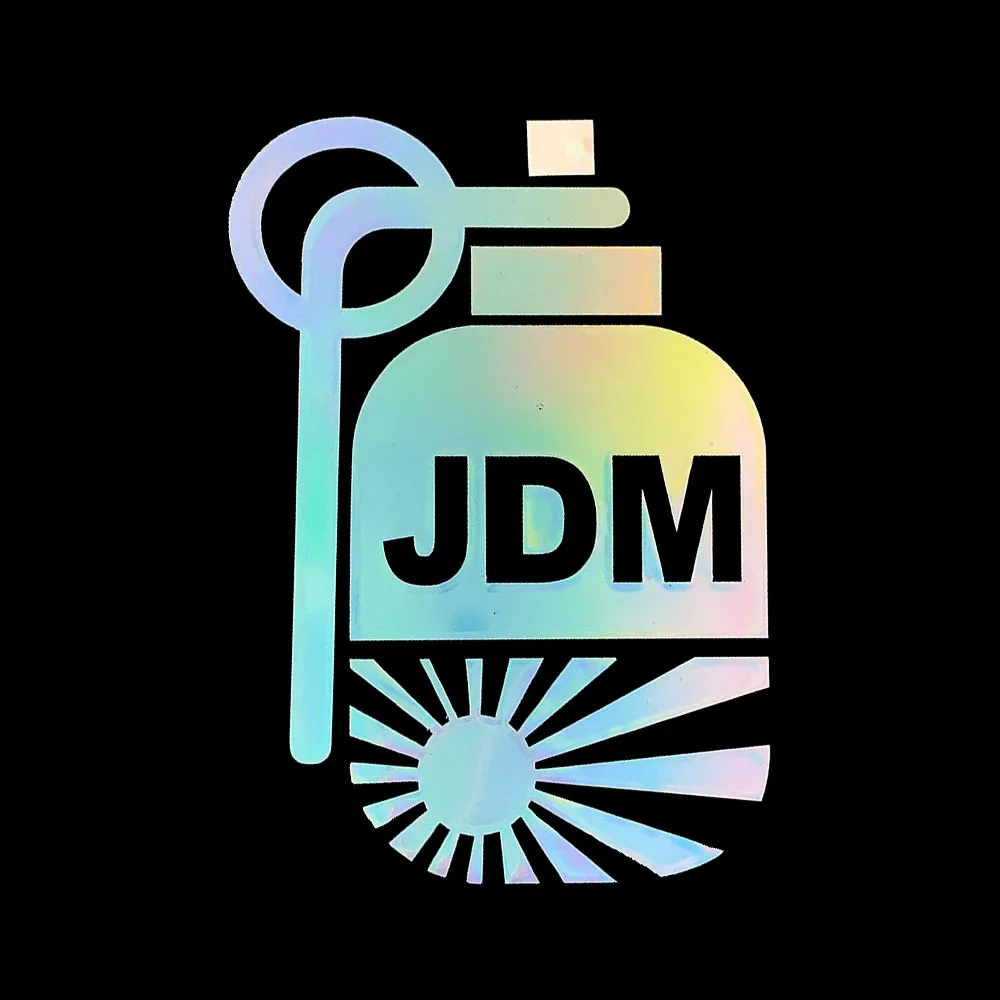 Светоотражающий лазер Радуга JDM стильная Автомобильная наклейка для Kawasaki Honda YAMAHA