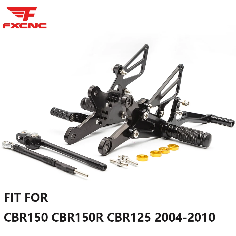 

For Honda CBR150 CBR150R CBR125 2004-2010 Motorcycle Rearset Footpeg Adjustable Footrest For CBR 150R 125 Pedal Rearset Foot Peg