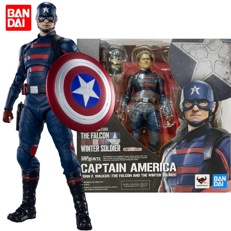 

Bandai Marvel Avengers The Falcon and The Winter Soldier Captain America U.S.Agent John F. Walker Action Figure Model Kids Toys