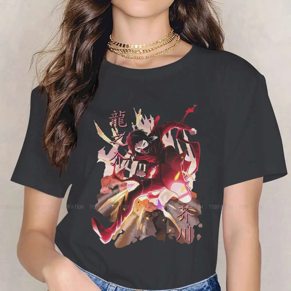 

Akutagawa Ryuunosuke модные футболки Bungou бродячие собаки японская манга сверхестественное аниме Женская стильная футболка с круглым вырезом 5XL