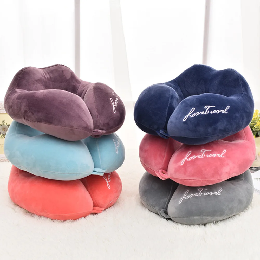 

U-shaped Neck Pillow Car Travel Protection PPU Type Anti-Static Back Memory Cotton Lunch Break Air Pillows Wholesale