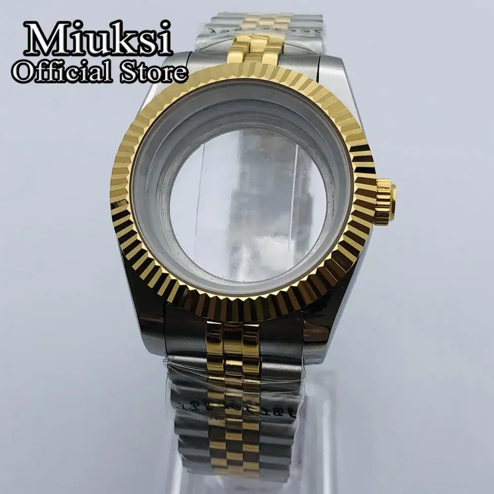 Miuksi 36mm/40mm sapphire glass watch case fit NH35 NH36 NH34 ETA2824 2836 PT5000 Miyota8205 8215 DG2813 3804 movement - купить по
