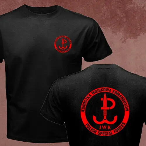 Мужская футболка с эмблемой польских спецназ JWK джедношка военная | одежда