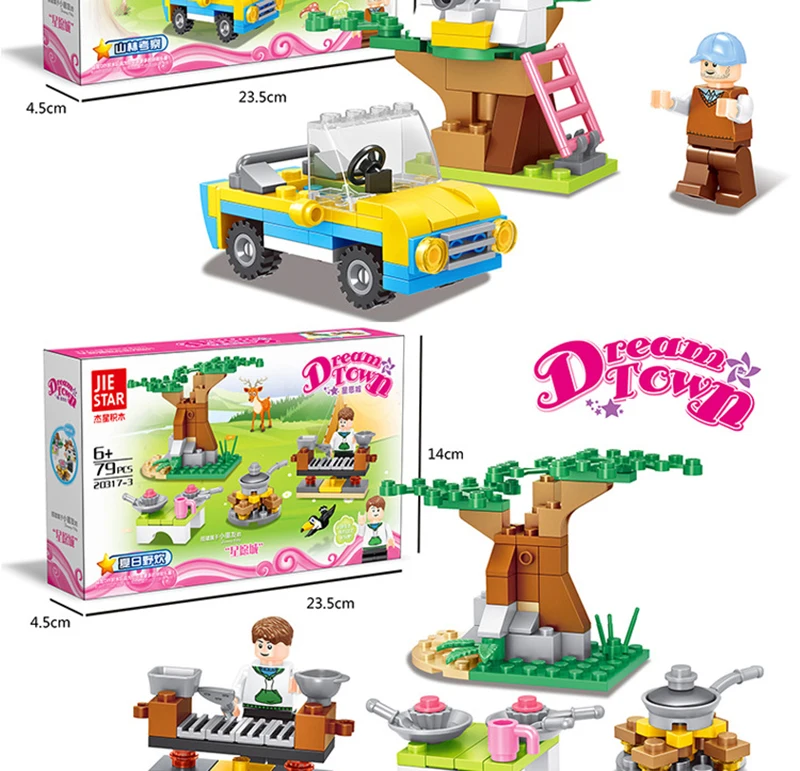 Детский конструктор Город для девочек 20317|Игрушечные кубики| |